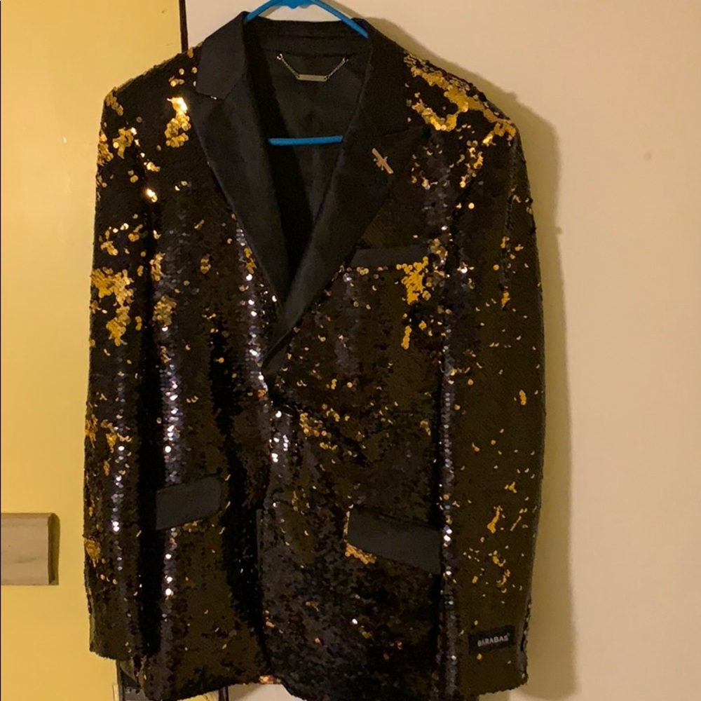 Suit jacket Black/Gold